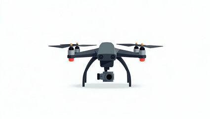Fototapeta premium Flat High-Resolution Unmanned Aerial Systems: Explore Advanced Drone Technology, Intelligent Flight Automation, and Smart Aerial Robotics in Premium Stock Imagery - Cute Vector Illustrations for Busin
