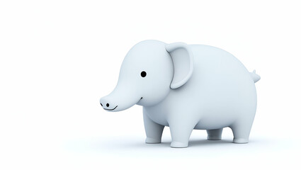 Fototapeta premium 3D AI Investment Analysis: Machine Learning for Market Trends, Portfolio Optimization & Data-Driven Recommendations - Cute 3D Icon on White Background