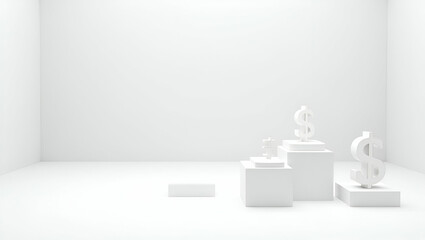 3D Wallpaper Design: Minimalist Aesthetics for AI-Driven Expense Tracking & Smart Budgeting Tools in Personal Finance Management