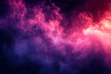 Fototapeta premium Colorful cosmic cloud with pink and purple nebula in deep space