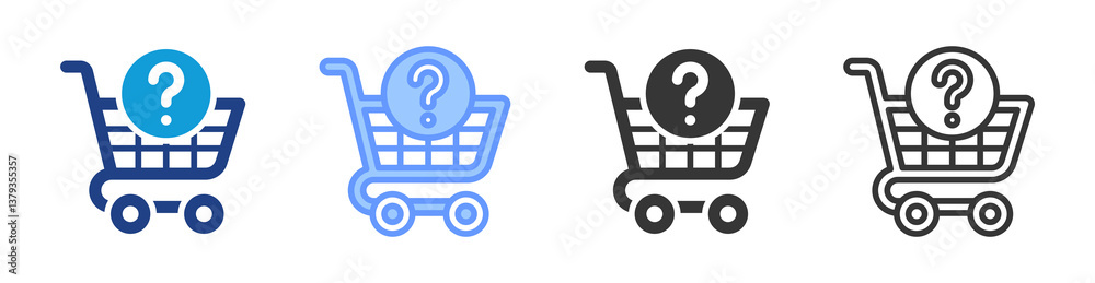 Aufkleber Order Prediction icon set multiple style collection