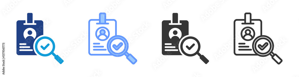 Poster Vindication icon set multiple style collection