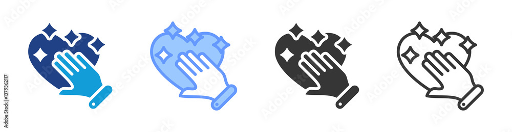 Poster honesty icon set multiple style collection