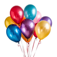 Vibrant Colorful Balloons Bunch Festive Party Decorations