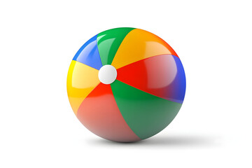 Fototapeta premium Colorful Beach Ball Fun in Summer Sun