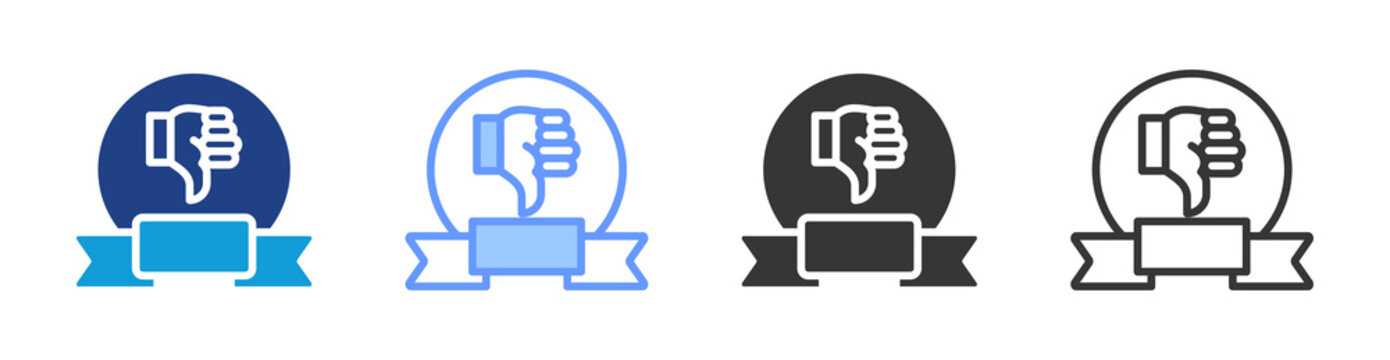Reputation Crisis icon set multiple style collection
