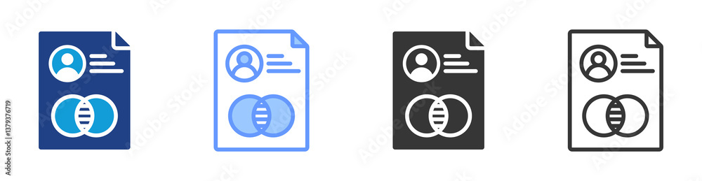 Aufkleber Transparency icon set multiple style collection