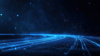 Abstract Digital Pathway of Light