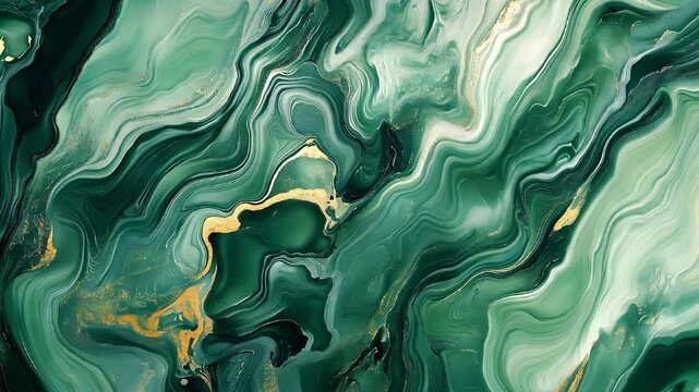 Abstract painting green marble. Close up of a green marble. A glare of gold reflected in the light. "abstract artwork featuring green lifestyle marble. ".