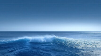 Fototapeta premium Vast Ocean Wave Horizon