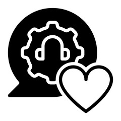 Like icon, glyph icon style