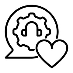 Like icon, line icon style