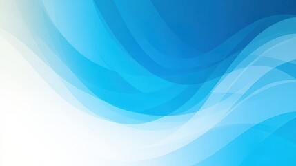 Fototapeta premium Abstract Blue and White Wave Design