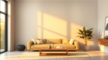 A bright and modern interior room showcases contemporary furnishings gracefully