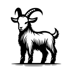 Cute lamb silhouette