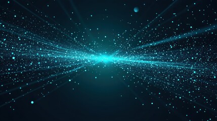 Obraz premium Abstract Digital Particle Flow