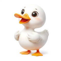 흰 배경, 오리, 애니메이션 아트, jpeg (white background, duck, animation art, jpeg) 