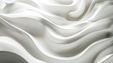 Obraz premium Abstract White Fabric