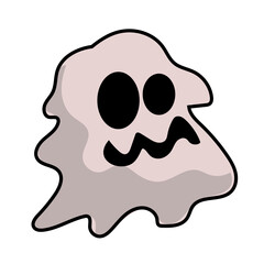 Cute Monster Slime Character Vector Illustration as Toothy and Furry Mutant with Friendly Face Vector	
