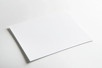Sharp Image of Closeup of White Paper on White Background