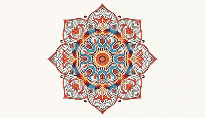 ornamental round ornament, Generative AI