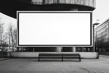 Vibrant Image of Premium Advertising Banner Mockup