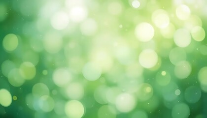 Obraz premium Ethereal luminescence, verdant dreamscape bokeh, fresh abstract background