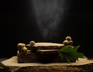 natural stones with texture for podium