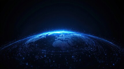 Obraz premium Global Digital Network Connections