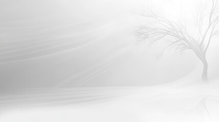 Obraz premium A Minimalist Winter Landscape
