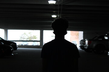 silhouette of a man