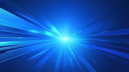 Obraz premium Abstract Blue Light Burst