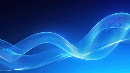 Abstract Blue Wave Design