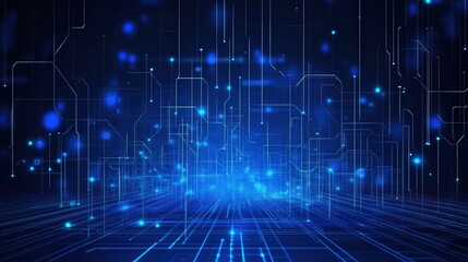 Obraz premium Abstract Digital Circuit Network
