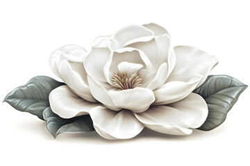 Stunning Magnolia Blossom, Exquisite Petals, Nature's Beauty