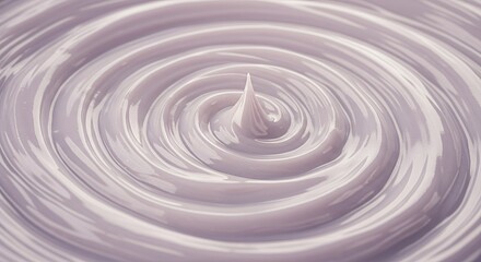 Swirling Pearlescent Lavender Cream: Hypnotic Spiral Design