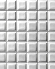 Fototapeta premium White embossed square tiles pattern tile pattern