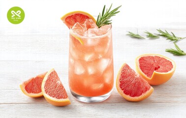 Refreshing Grapefruit Cocktail with Rosemary Garnish