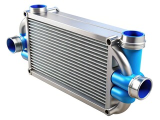 Fototapeta premium Air to Water Intercooler Diagram - Engineering Design