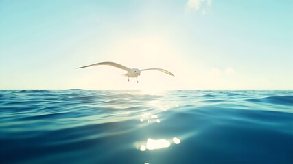 Seagull Wallpeper Ocean Calm