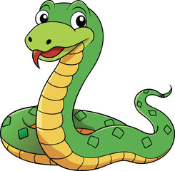 Fototapeta premium snake cartoon vector art
