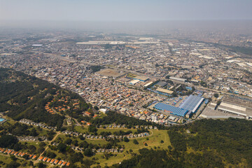 Guarulhos City Aerial View in Sao Paulo Metropolitan Area, Brazil