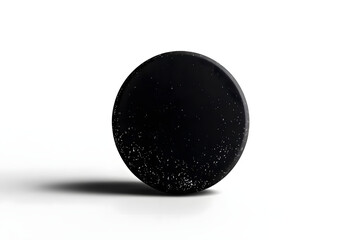 Black Speckled Circle Design, Abstract Art