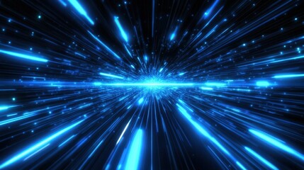 Abstract Futuristic Space Travel