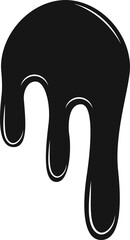 Deep dark oil stain forming an irregular fluid shape.