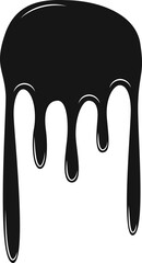 Organic-shaped petroleum stain with a thick black liquid flow.