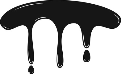 Dynamic oil splash with scattered fluid drops.