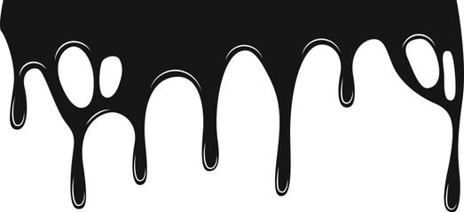 Dense black petroleum oil forming a thick, liquid shape.