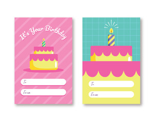 Cake Happy Birthday and Party Template
