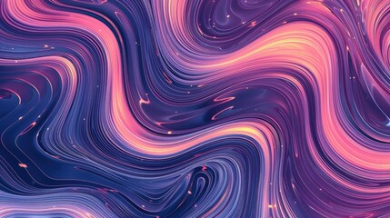 Obraz premium Abstract swirling pattern of vibrant pink and purple hues, creating a dynamic visual flow perfect for backgrounds